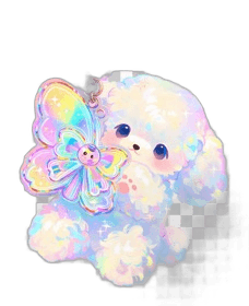 poodle keychain